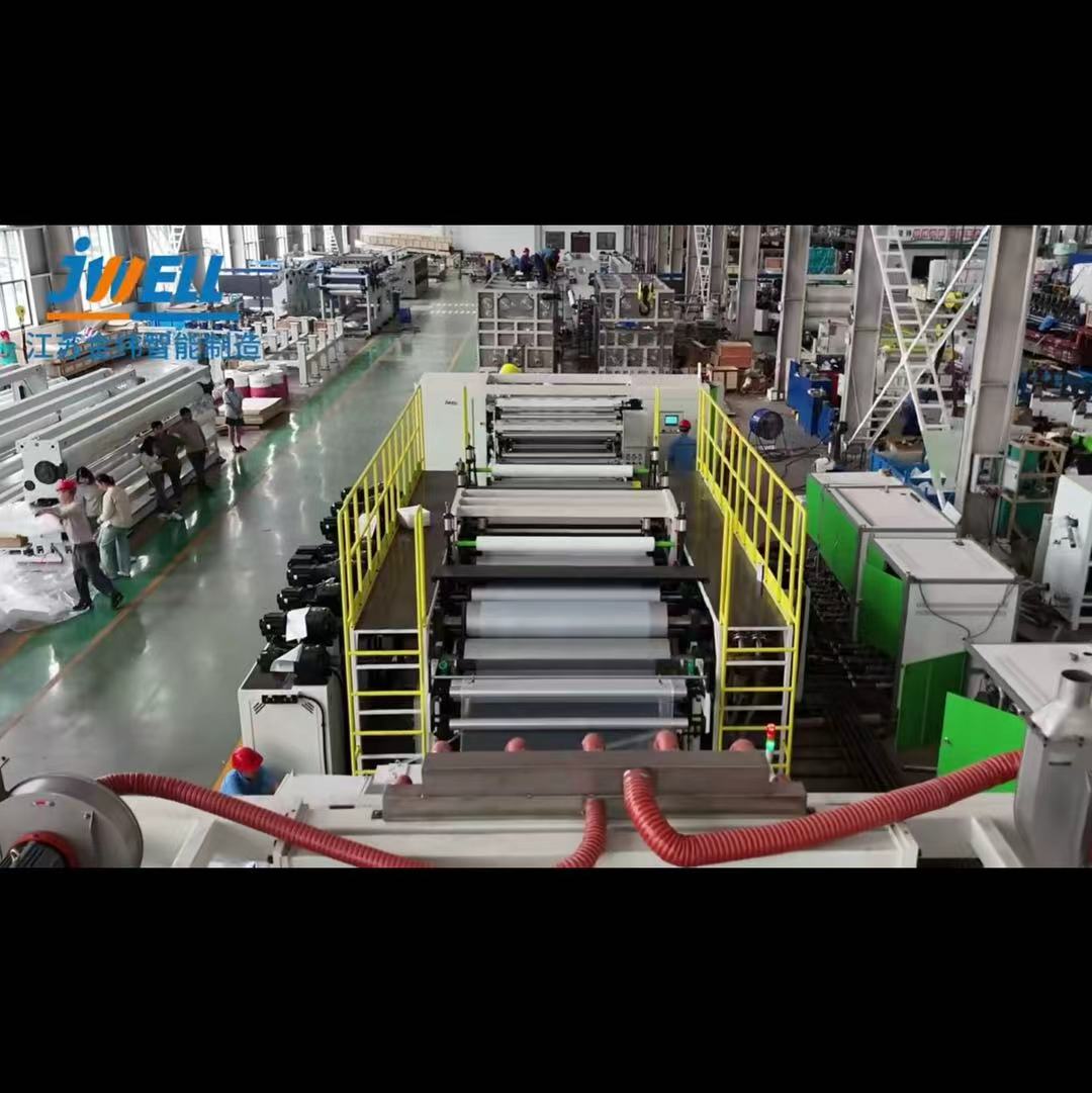 Jwell PE/PP/PET/PS MDO 一軸ストレッチフィルム押出機、包装/産業用パレットラッピング/結束フィルム/表面保護用途